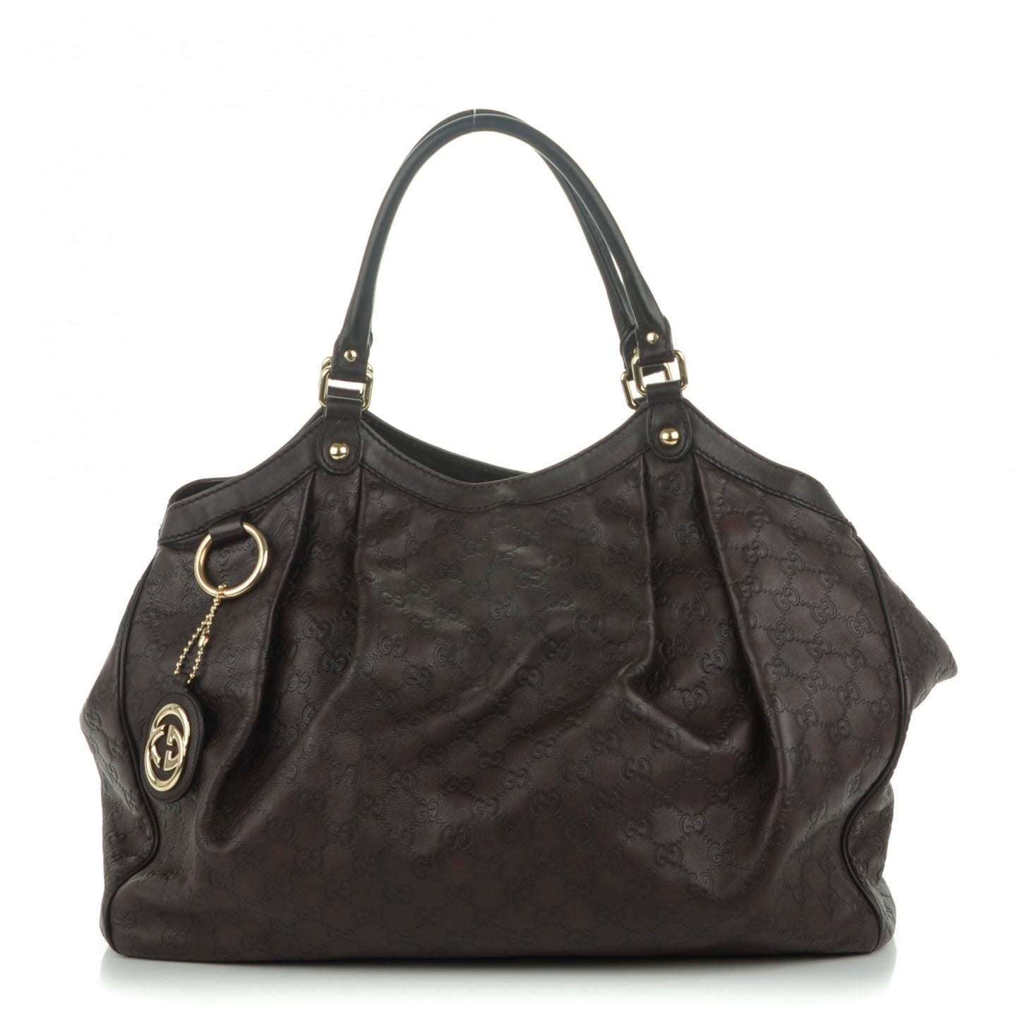 Guccissima Signature Large Sukey Tote Chocolate