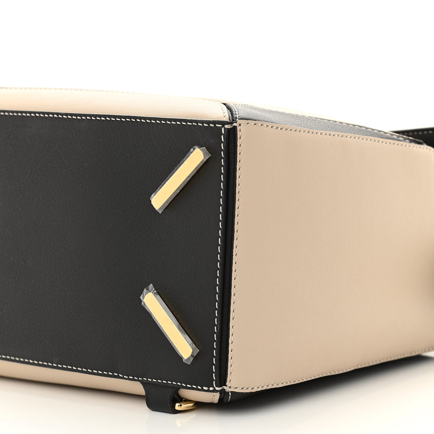 Grained Calfskin Medium Puzzle Bag Amber Light Oat