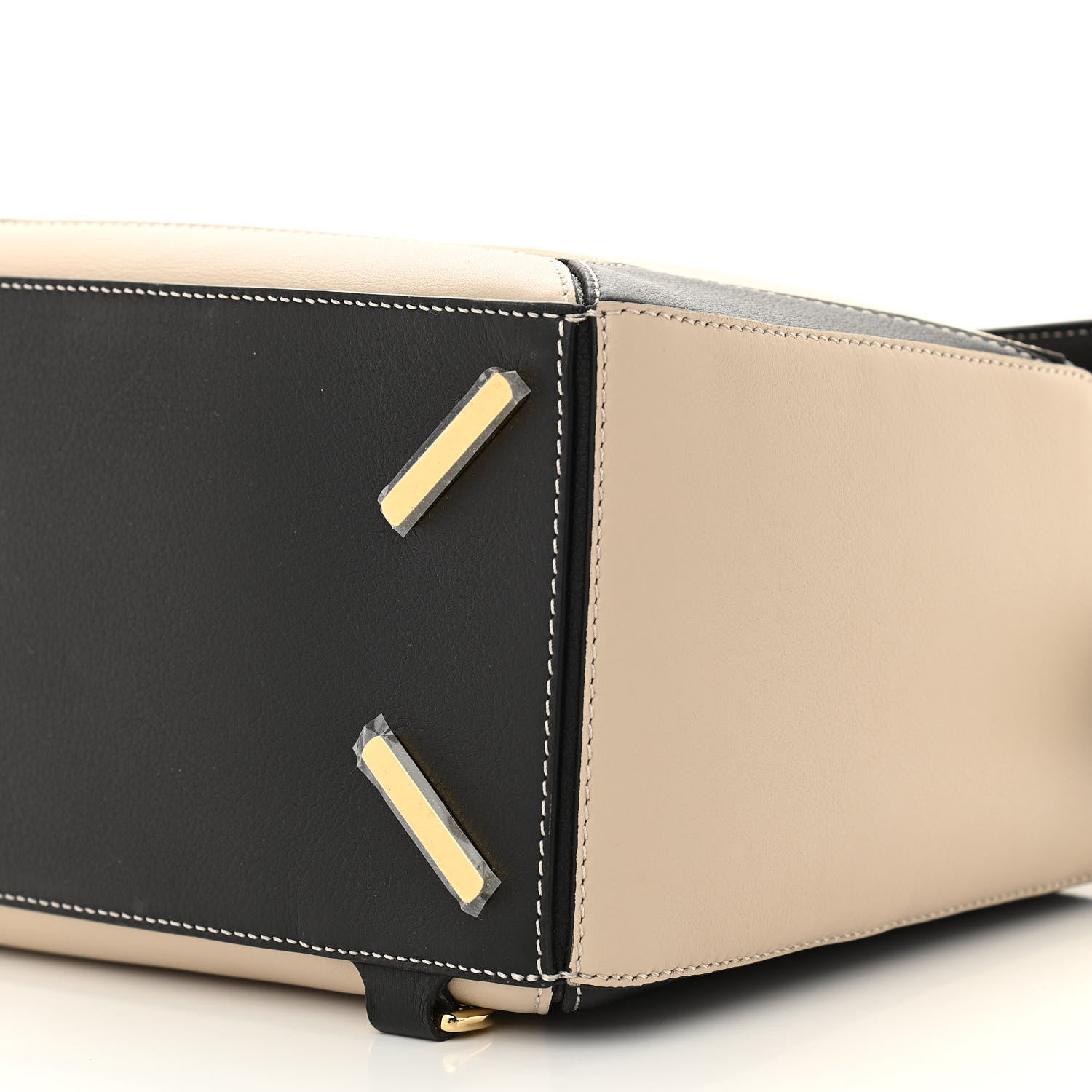 Loewe Grained Calfskin Medium Puzzle Bag Amber Light Oat 9 of 10