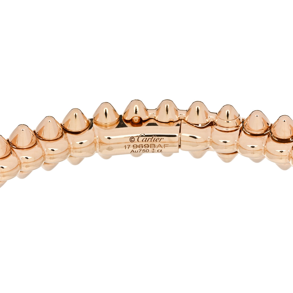 18K Pink Gold Small Clash De Cartier Bracelet 17