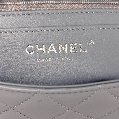 Chanel Lambskin Quilted Mini Rectangular Flap Grey 6 of 11