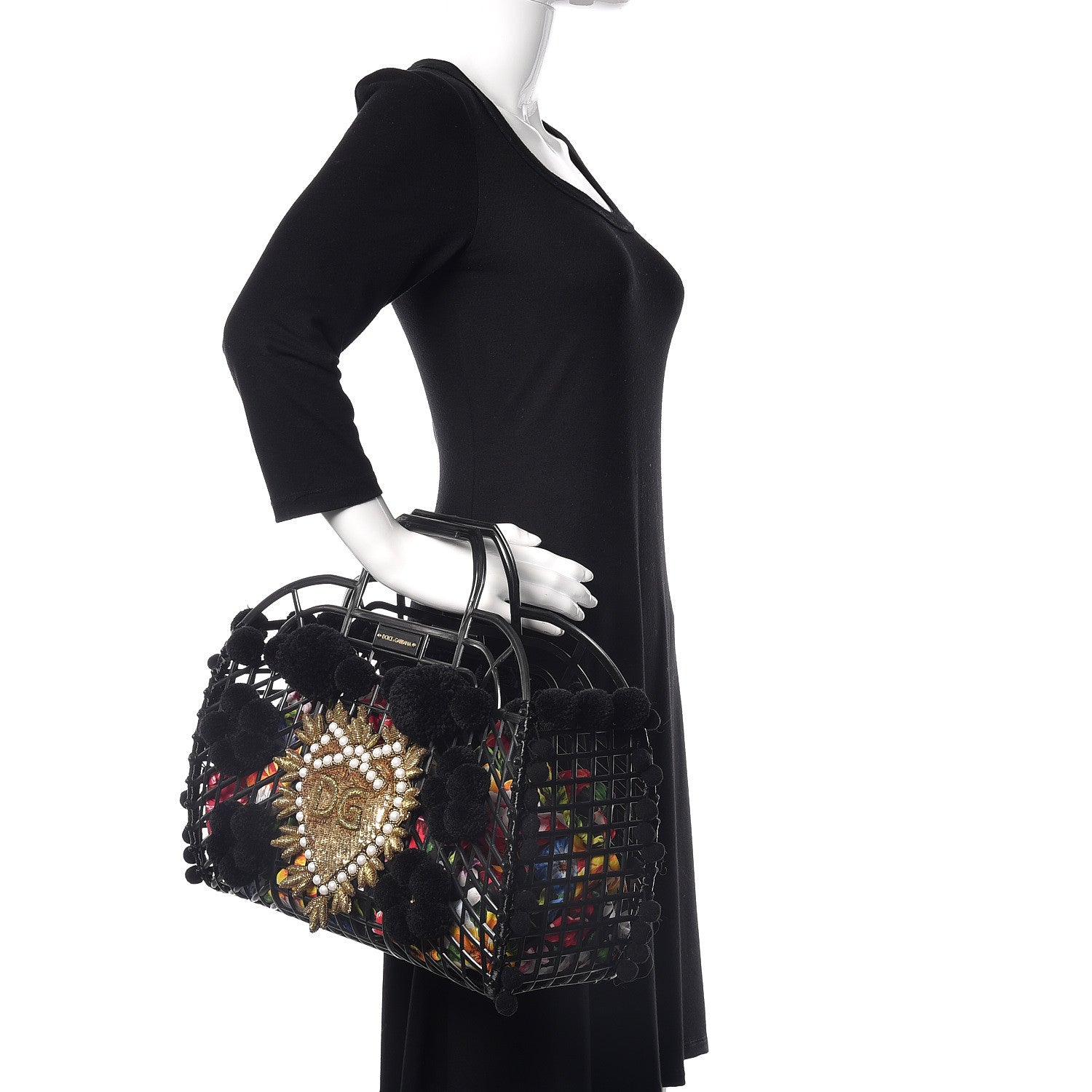 Dolce & Gabbana PVC Cage Market Tote Black 2 of 10