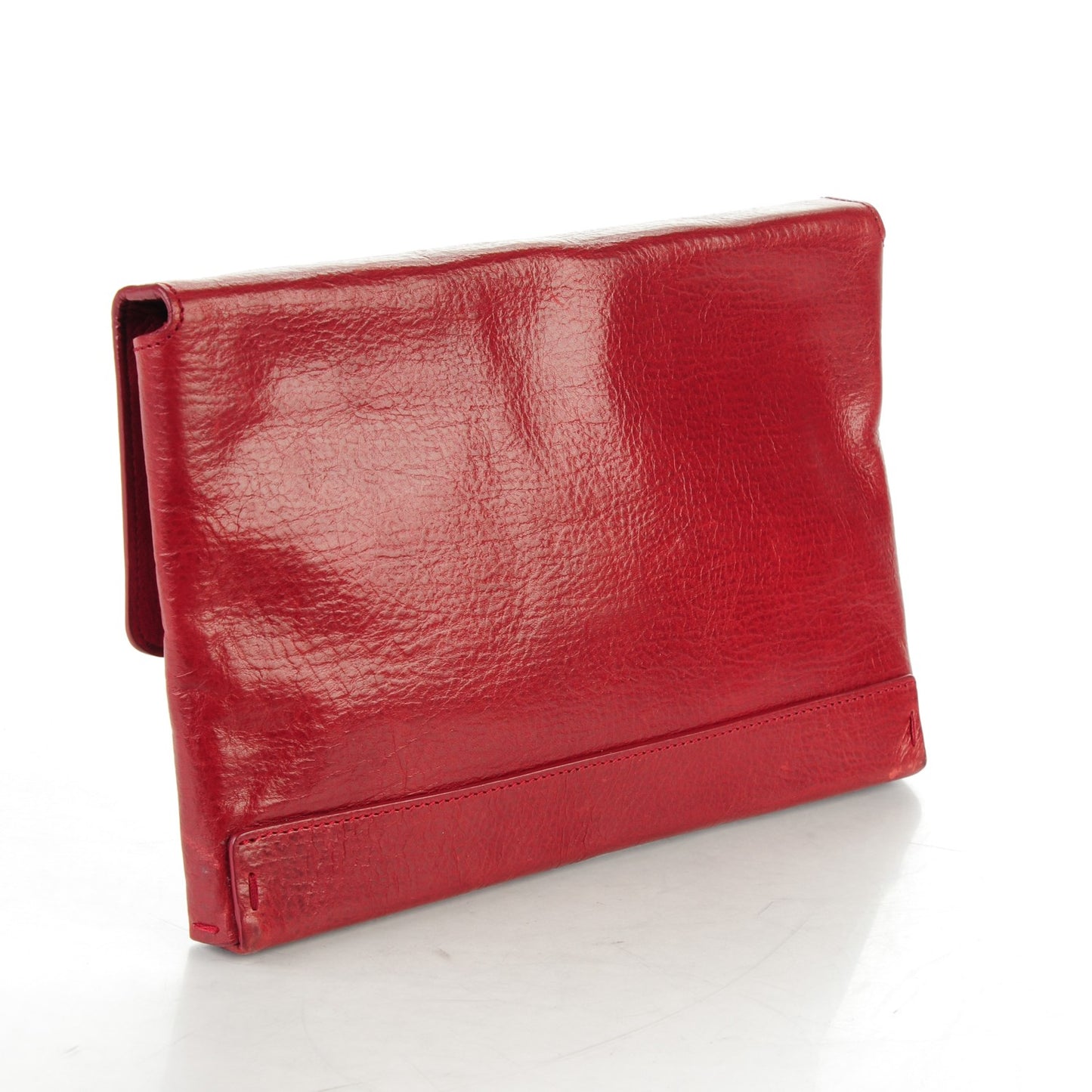 Calfskin Miss Sartorial Envelope Clutch Bordeaux