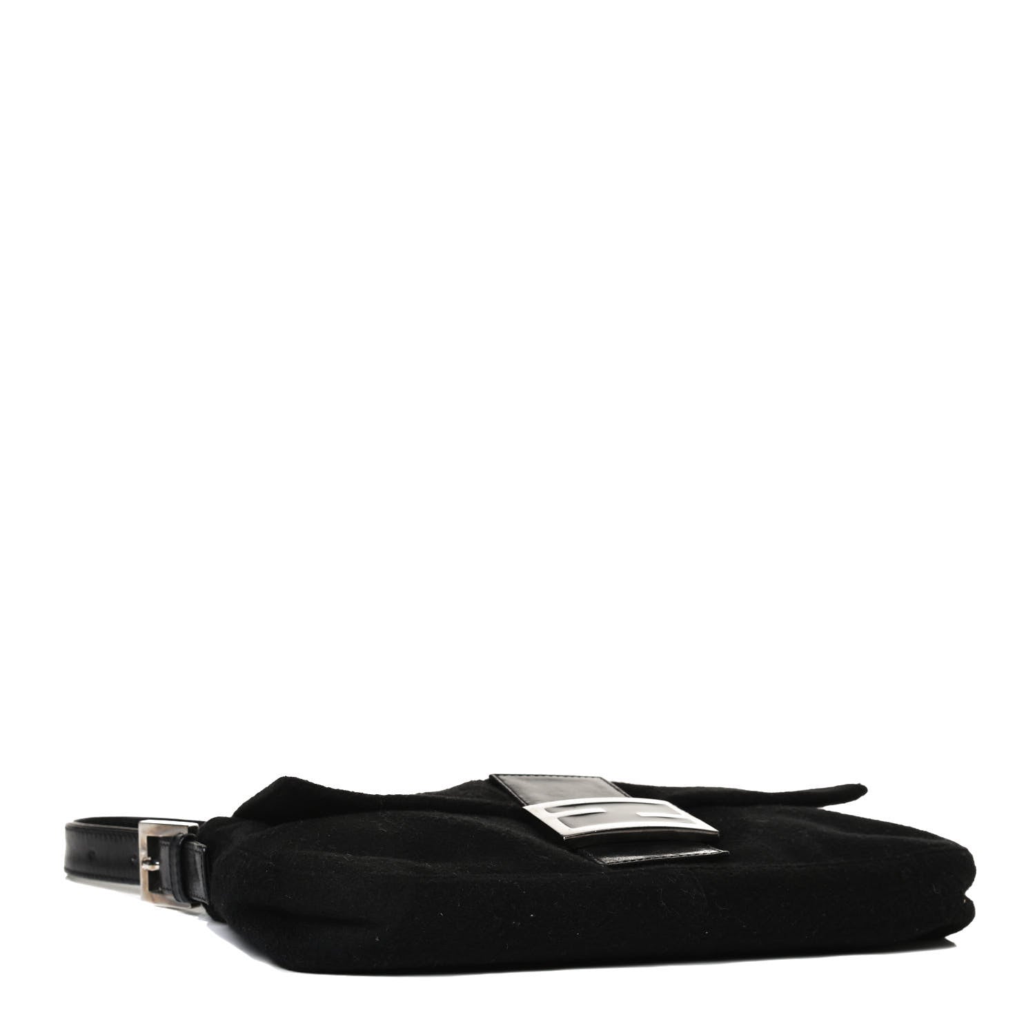 Fendi Wool Baguette Black 4 of 11