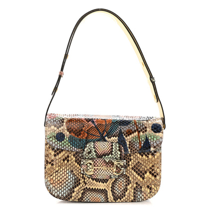 Gucci Snakeskin Horsebit 1955 Shoulder Bag Multicolor 1 of 13