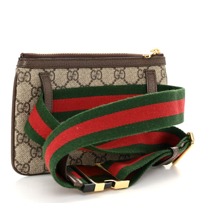 Gucci GG Supreme Monogram Web Ophidia Utility Belt Bag 85 34 Beige Ebony New Acero 3 of 10