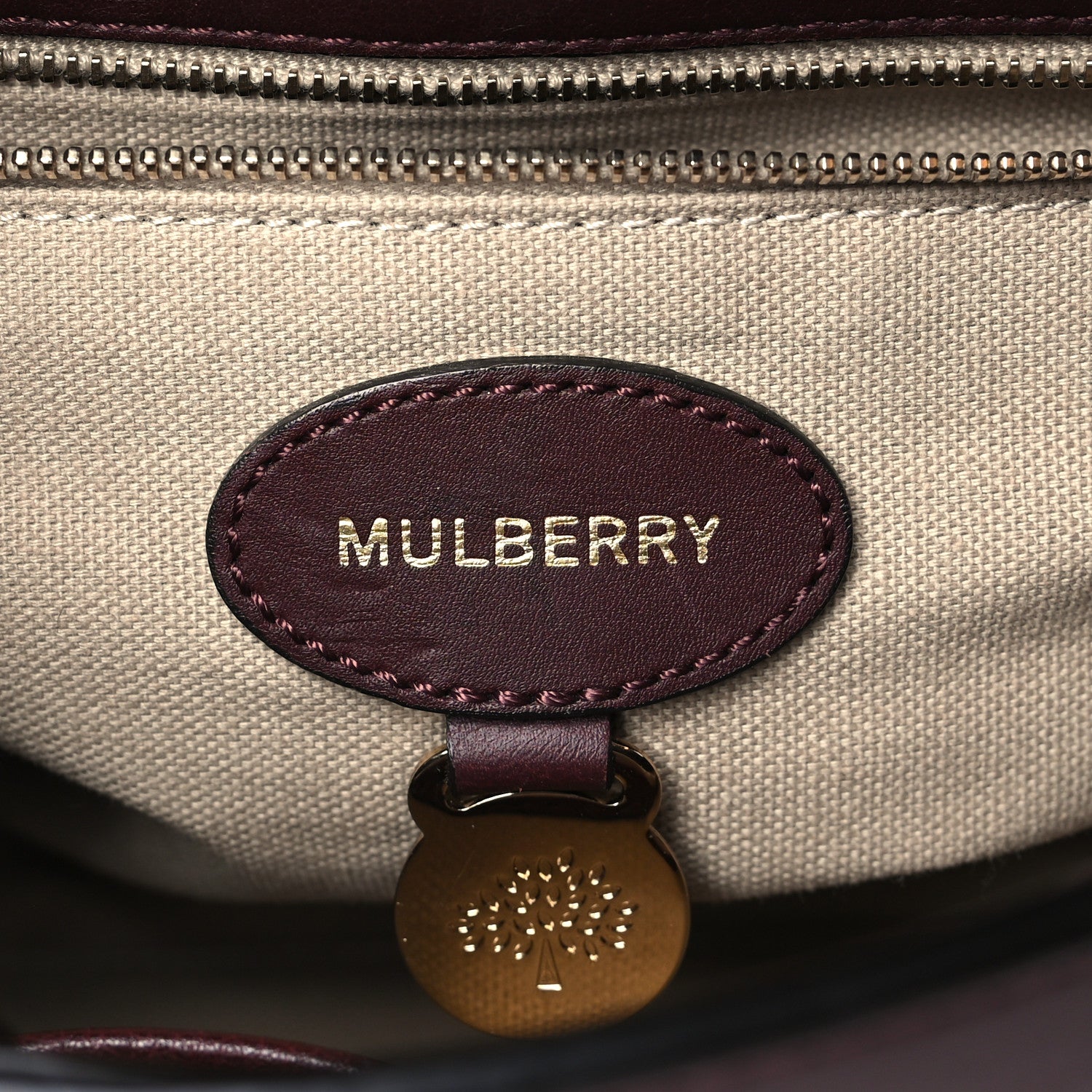 Mulberry Classic Calfskin Suffolk Oxblood 6 of 9