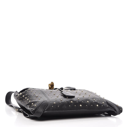 Alexander McQueen Calfskin Studded Padlock Backpack Black 4 of 14