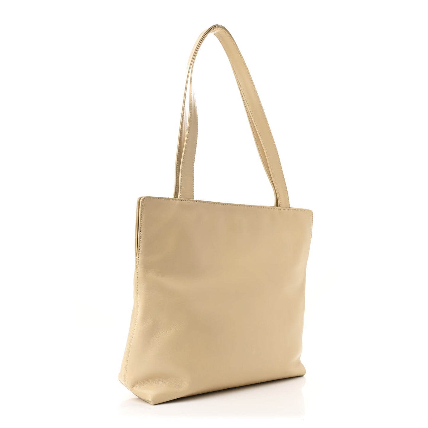 Calfskin CC Tote Beige