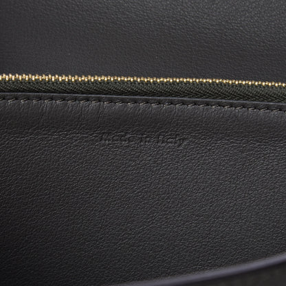 Celine Grained Calfskin Large Trotteur Multifunction Flap Wallet Grey 7 of 8