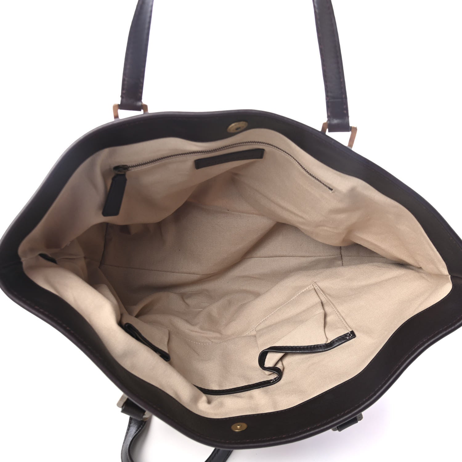 Burberry Nova Check Mega Stud Nickie Tote Black 4 of 4