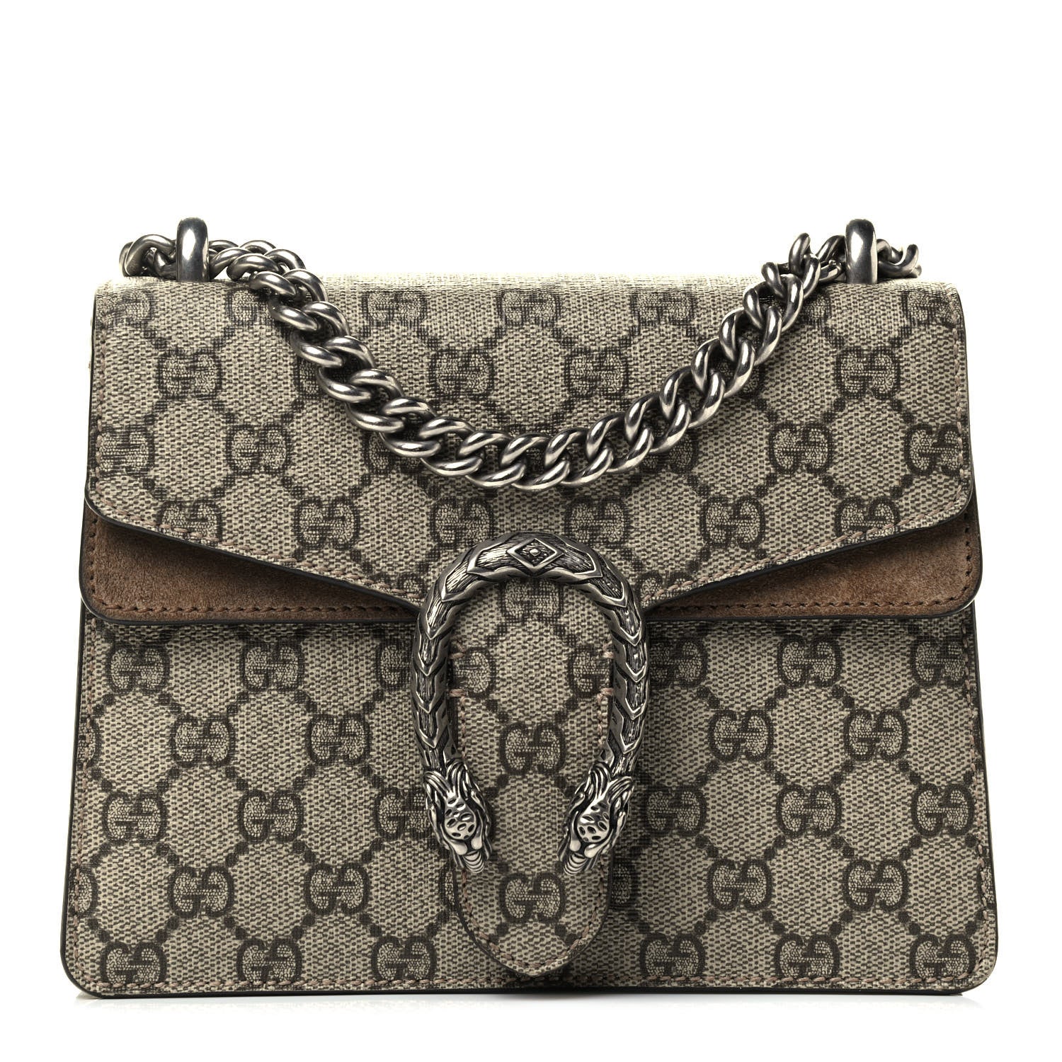 Gucci GG Supreme Monogram Mini Dionysus Shoulder Bag Taupe 1 of 6