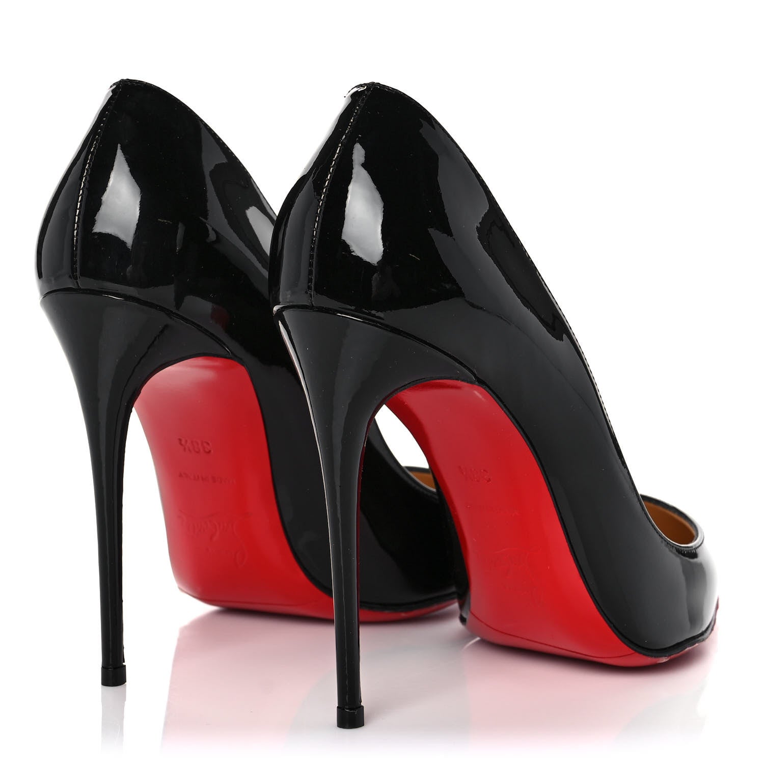 Christian Louboutin Patent Pigalle Follies 100 Pumps 38.5 Black 4 of 10