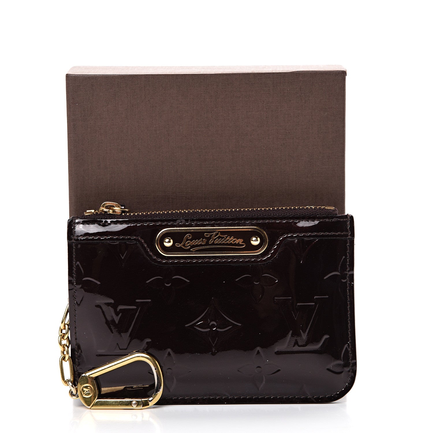 Louis Vuitton Vernis Key Pouch Amarante 8 of 8