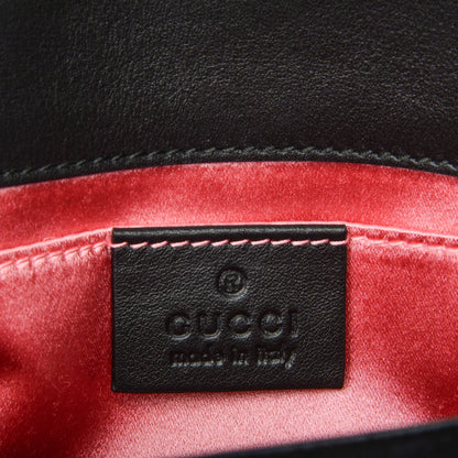 Gucci Velvet Matelasse Mini GG Marmont Shoulder Bag Black 6 of 7