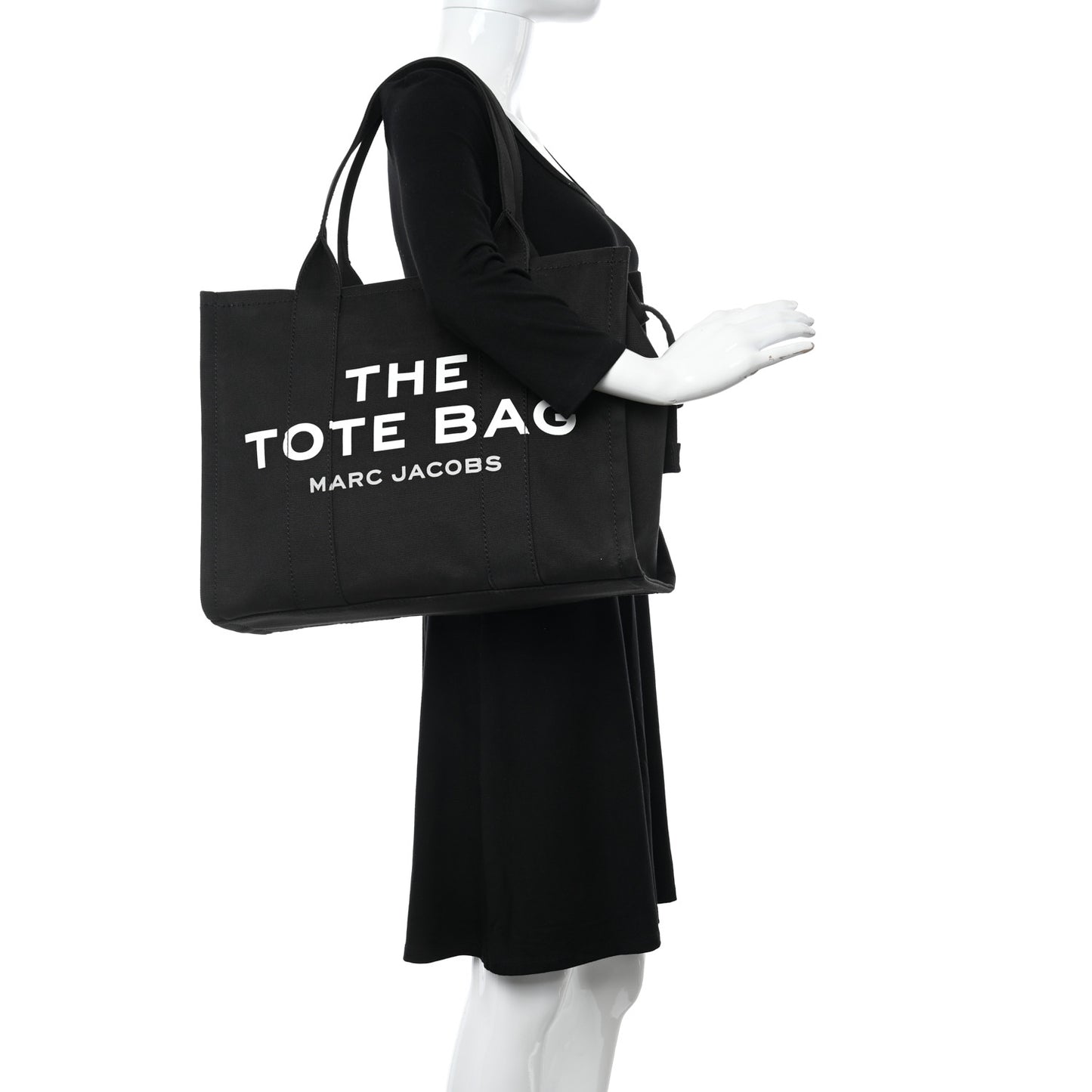 Cotton Canvas Large The Tote Bag Black