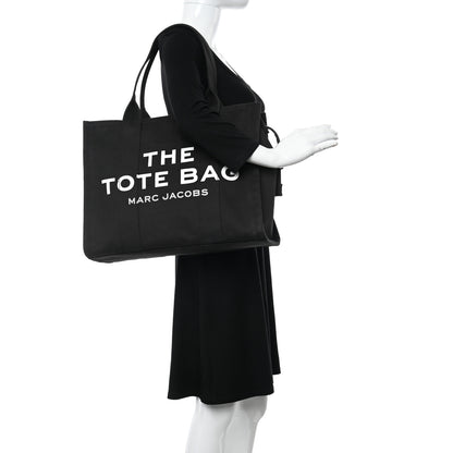 Marc Jacobs Cotton Canvas Large The Tote Bag Black 2 of 15