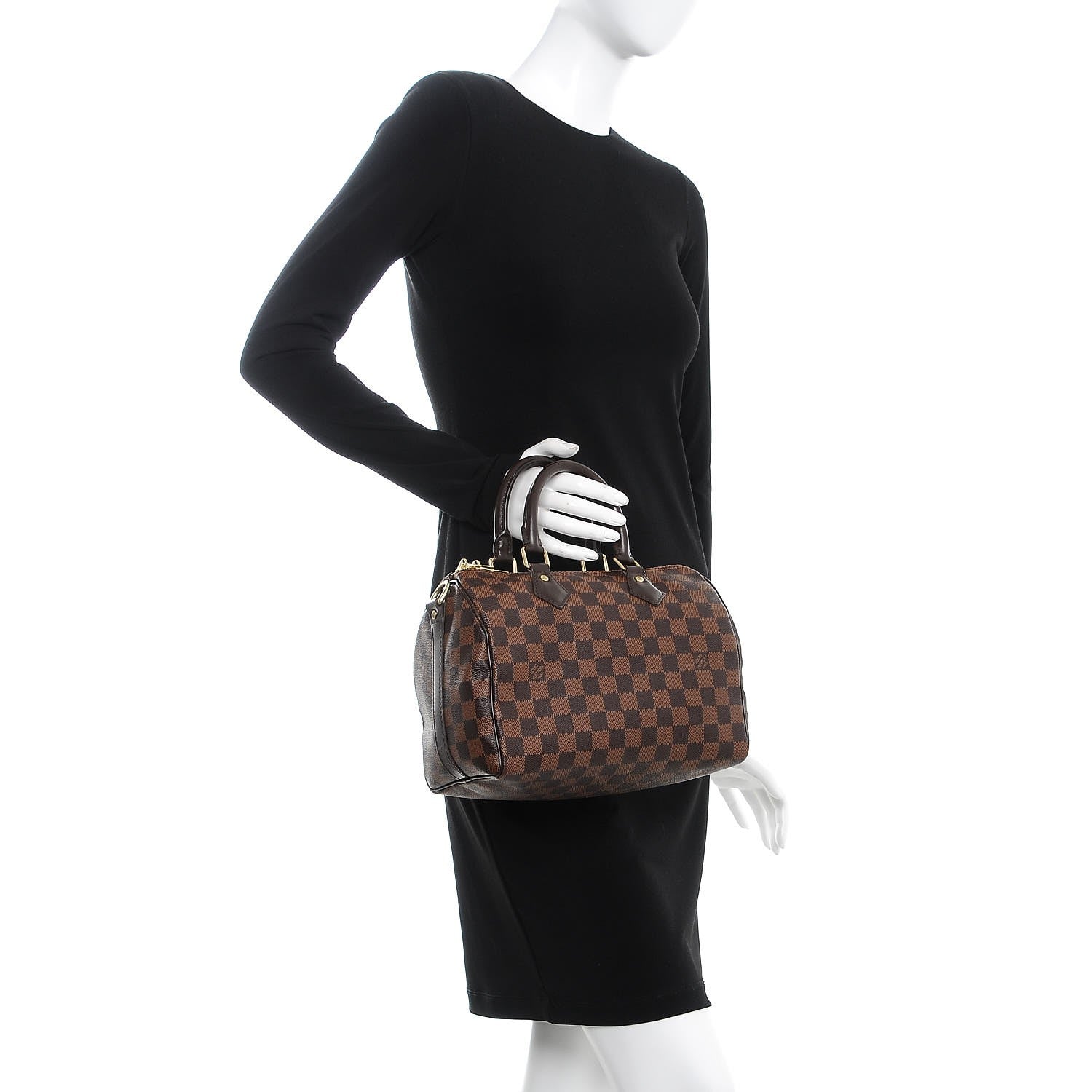 Louis Vuitton Damier Ebene Speedy Bandouliere 25 3 of 8