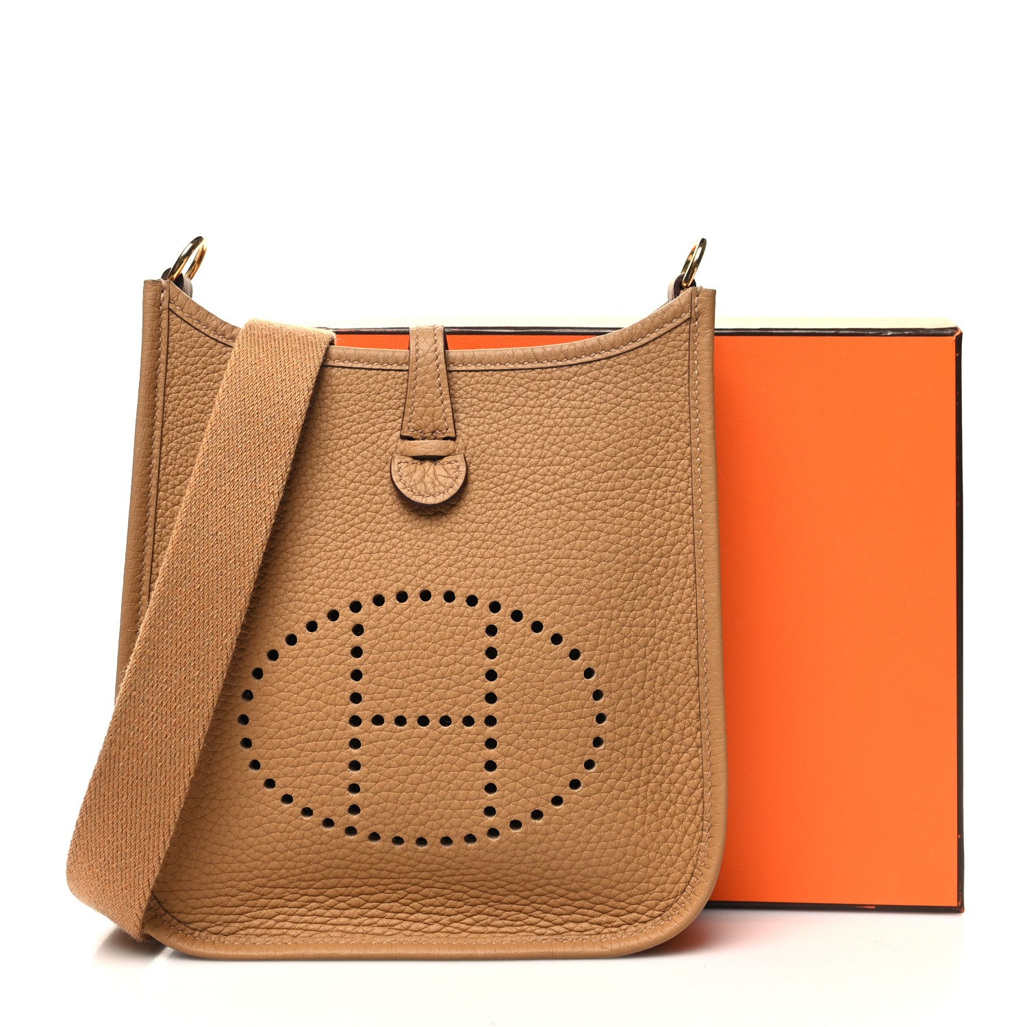 Hermes Taurillon Clemence Evelyne TPM Biscuit 11 of 11
