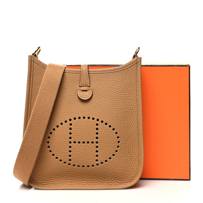 Hermes Taurillon Clemence Evelyne TPM Biscuit 11 of 11
