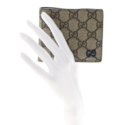 Gucci GG Supreme Monogram Bi-Fold Wallet Beige Ebony Royale 2 of 7