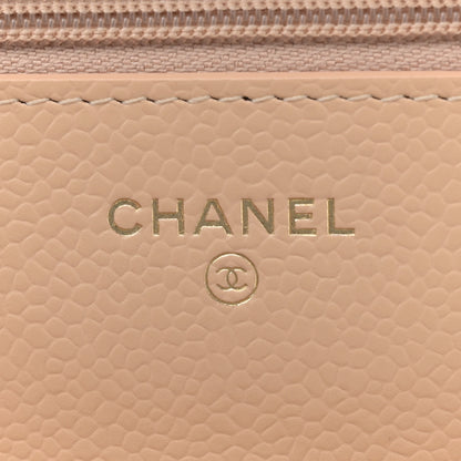 Chanel Caviar Quilted Wallet On Chain WOC Beige 6 of 11