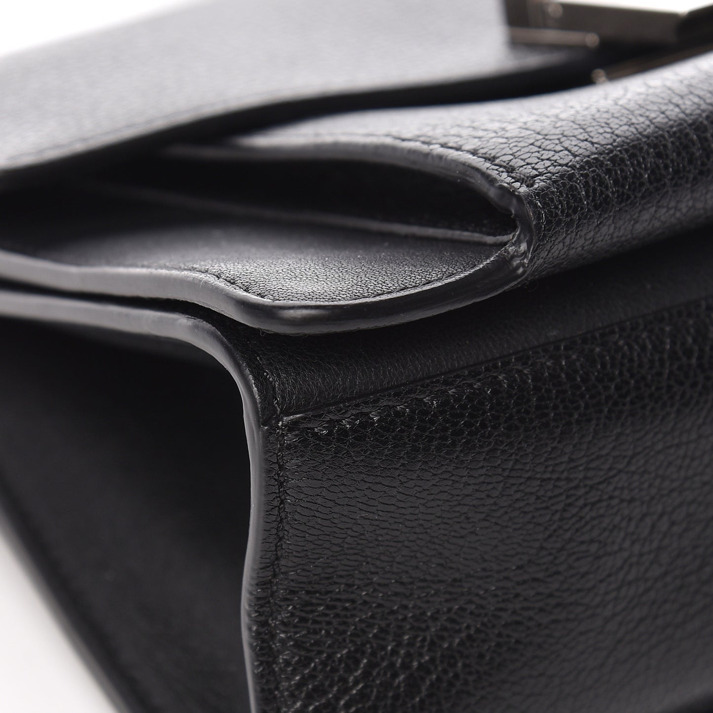 Goatskin Small GV3 Shoulder Bag Black