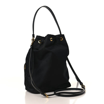 Prada Re-Nylon Duet Drawstring Shoulder Bag Black 3 of 9