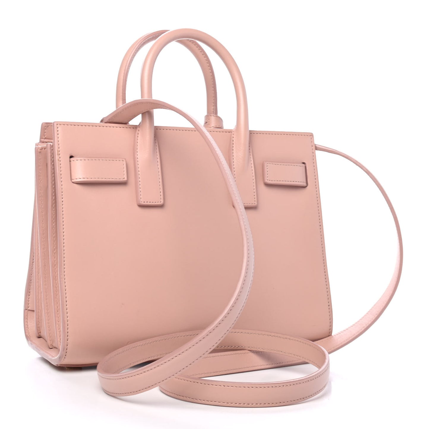 Grained Calfskin Nano Sac De Jour Antique Rose