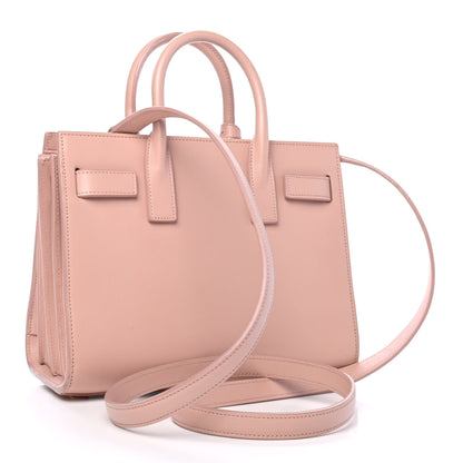 Saint Laurent Grained Calfskin Nano Sac De Jour Antique Rose 2 of 5