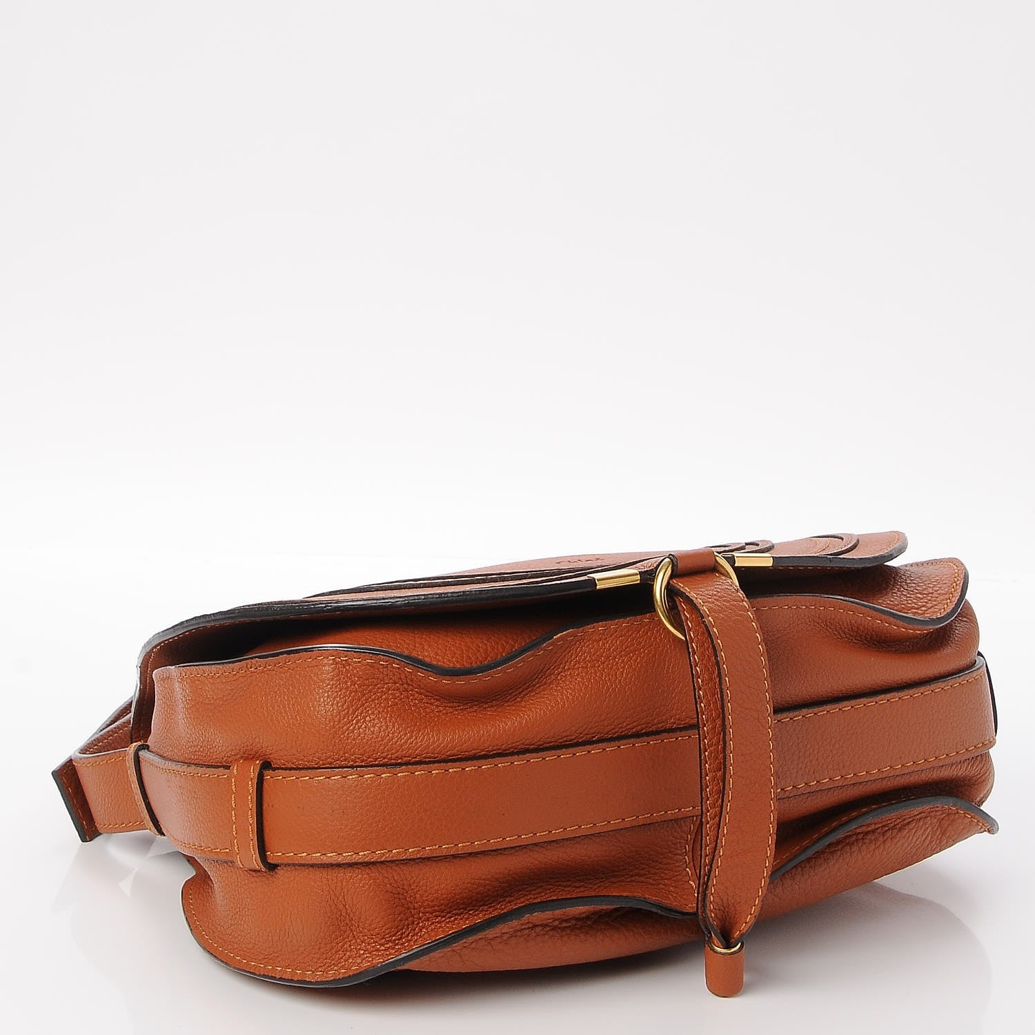 Chloe Calfskin Medium Marcie Round Crossbody Bag Tan 4 of 8