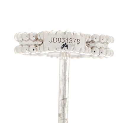 Van Cleef & Arpels 18K White Gold Diamond Sweet Alhambra Earrings 5 of 6