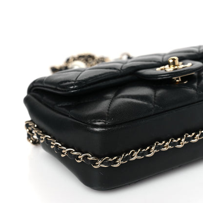 Chanel Lambskin Quilted Mini My Precious Flap Black 8 of 9