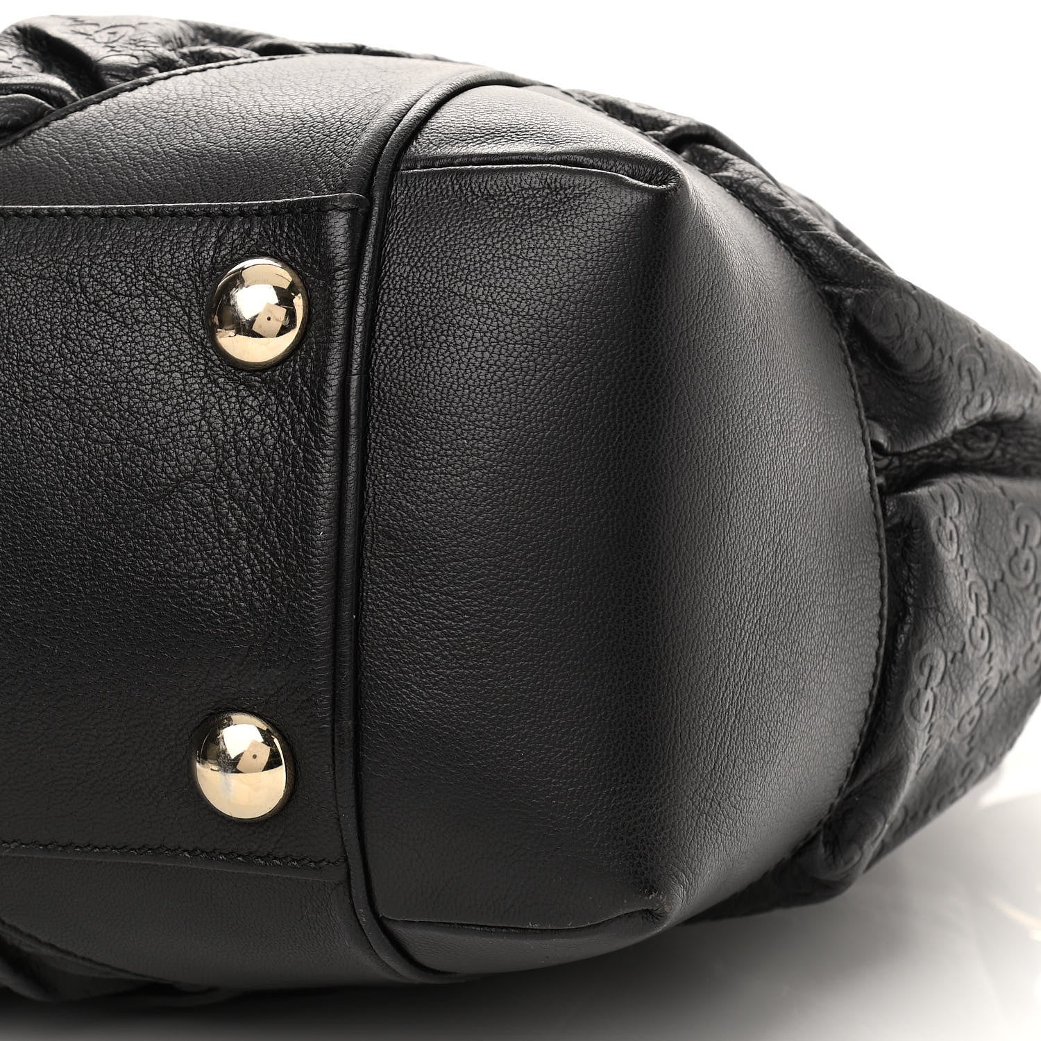 Gucci Guccissima Large Full Moon Tote Black 5 of 11