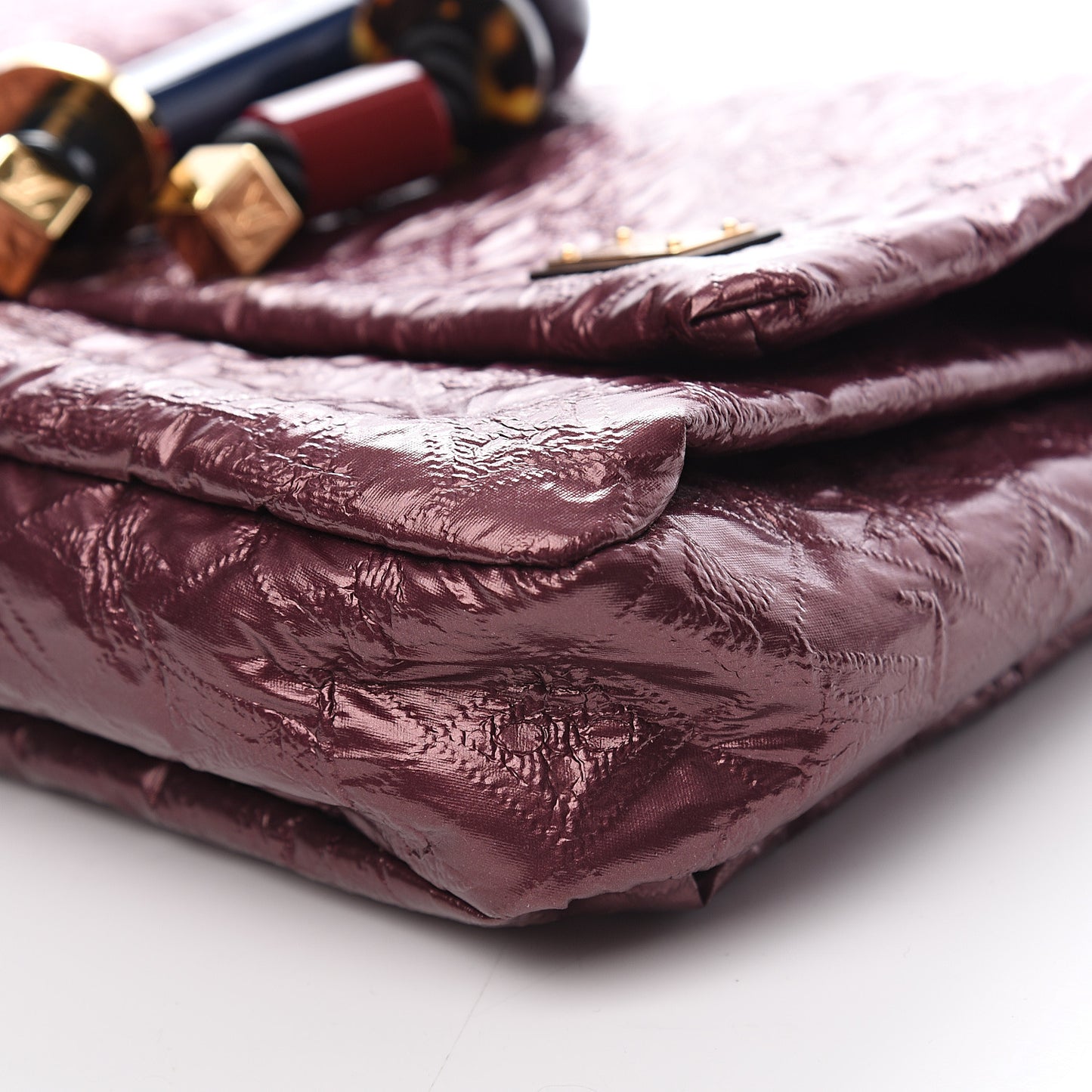 Jacquard Quilted Monogram Limelight African Queen Clutch Mara