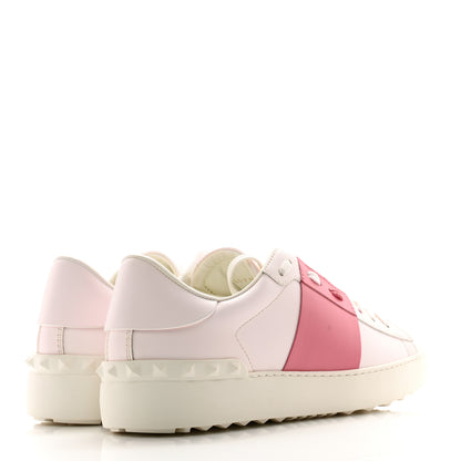 Valentino Garavani Calfskin Rockstud Untitled Open Sneakers 40 White Black 4 of 10