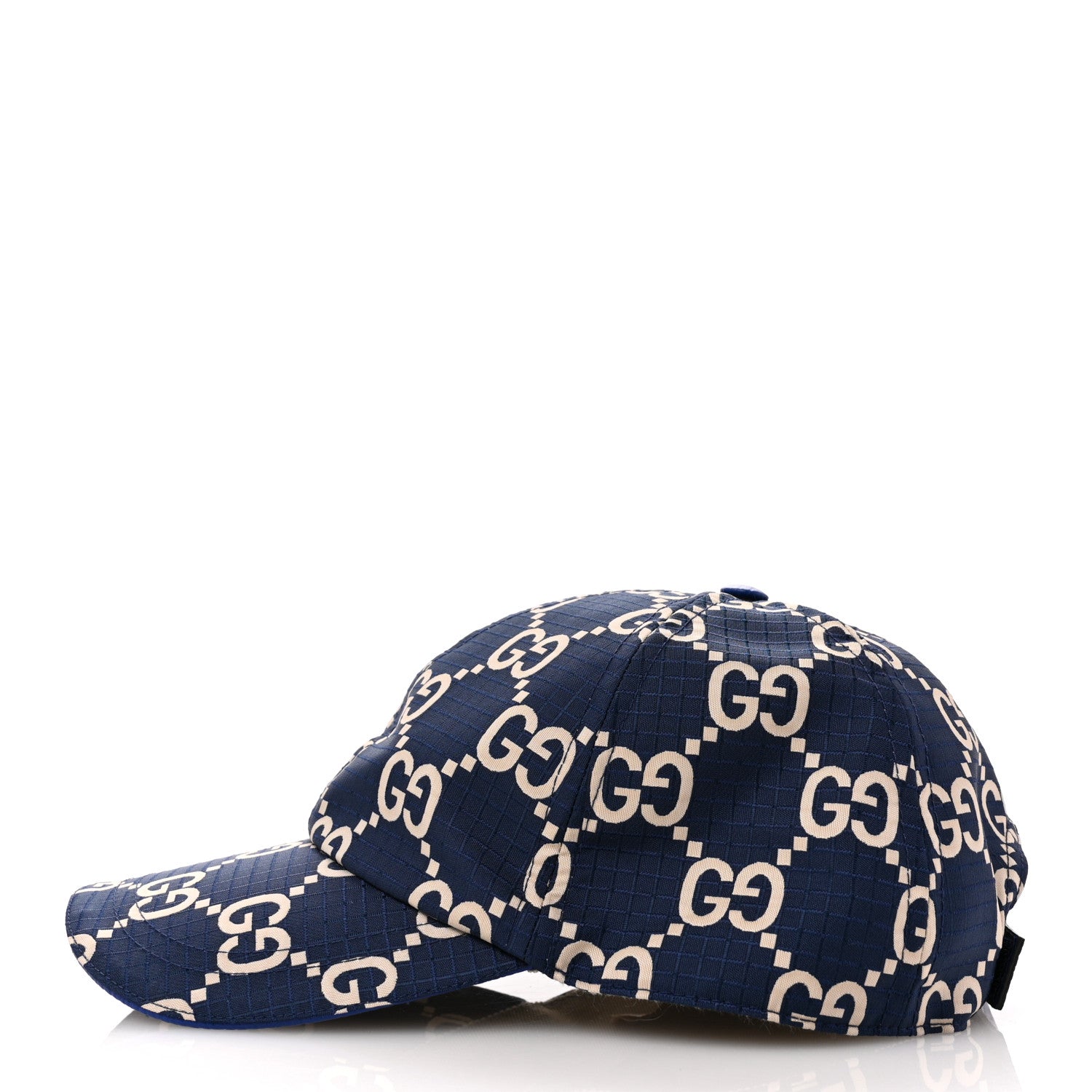 Gucci Monogram Ripstop Baseball Hat L Blue Beige 4 of 9