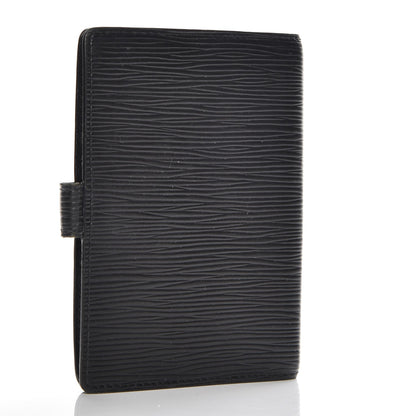 Louis Vuitton Epi Small Ring Agenda Cover Black 3 of 8