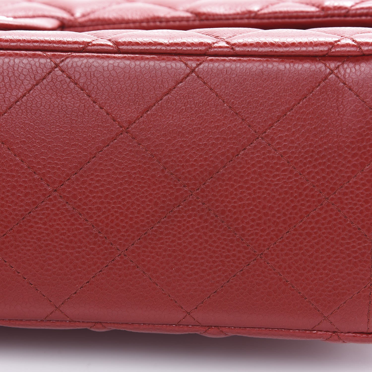 Chanel Caviar Quilted Maxi Double Flap Red 8 of 13