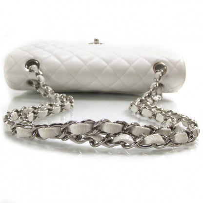 Chanel Caviar Quilted Medium Double Flap White 6 of 12