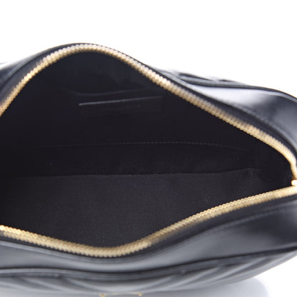 Saint Laurent Calfskin Matelasse Monogram Lou Camera Bag Black 5 of 9