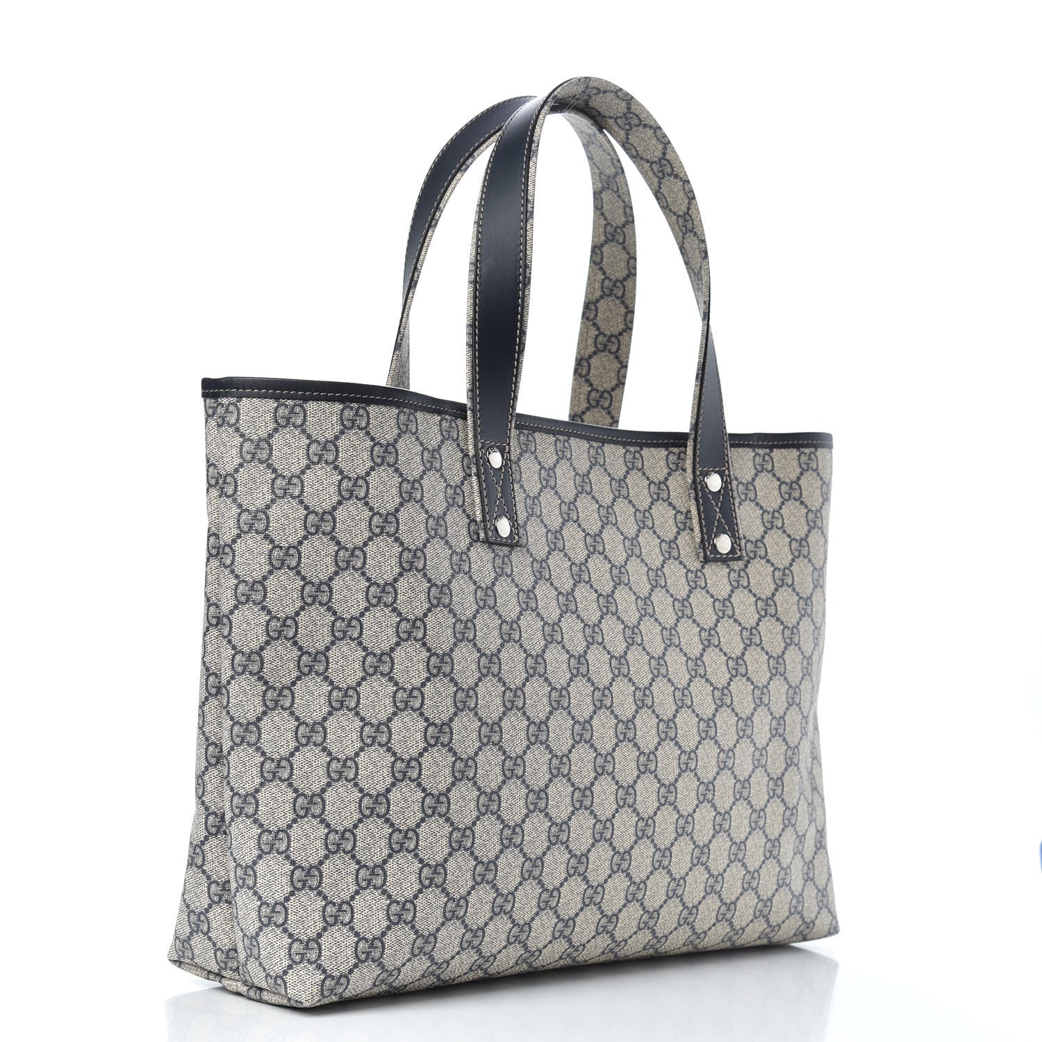 Gucci GG Plus Monogram Medium Signature Web Loop Tote Navy 3 of 9