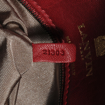 Lanvin Lambskin Quilted Happy Crossbody Bag Red 6 of 7