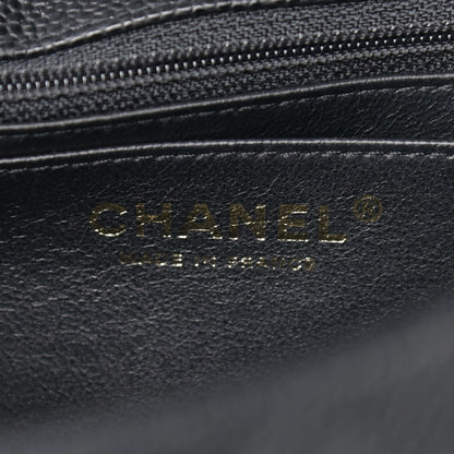 Chanel Caviar Quilted Jumbo Single Flap Black 5 of 16