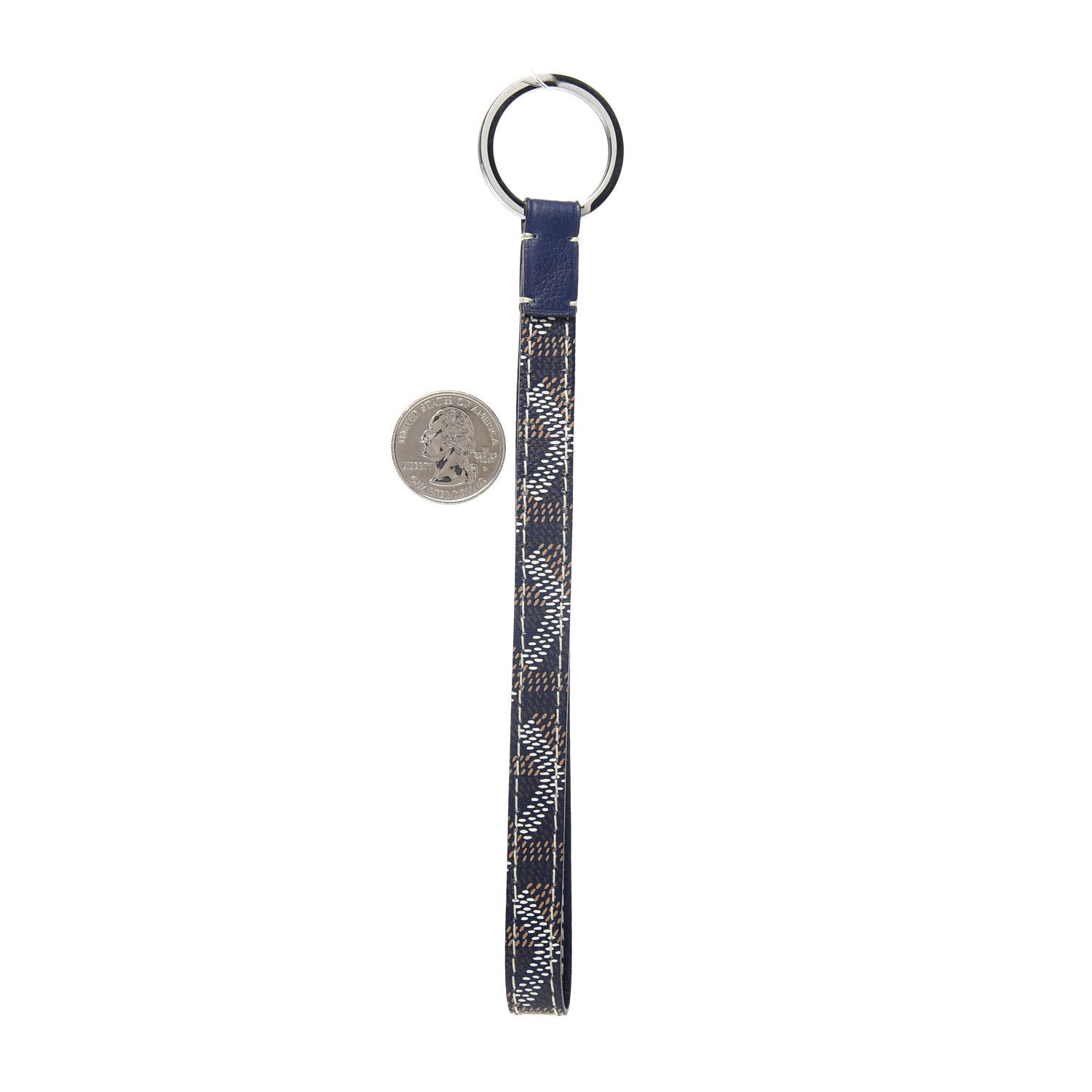 Goyard Goyardine Sesame Key Holder Navy 2 of 5