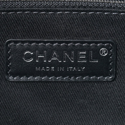 Chanel Mixed Fibers Deauville Bowling Bag Black 5 of 8