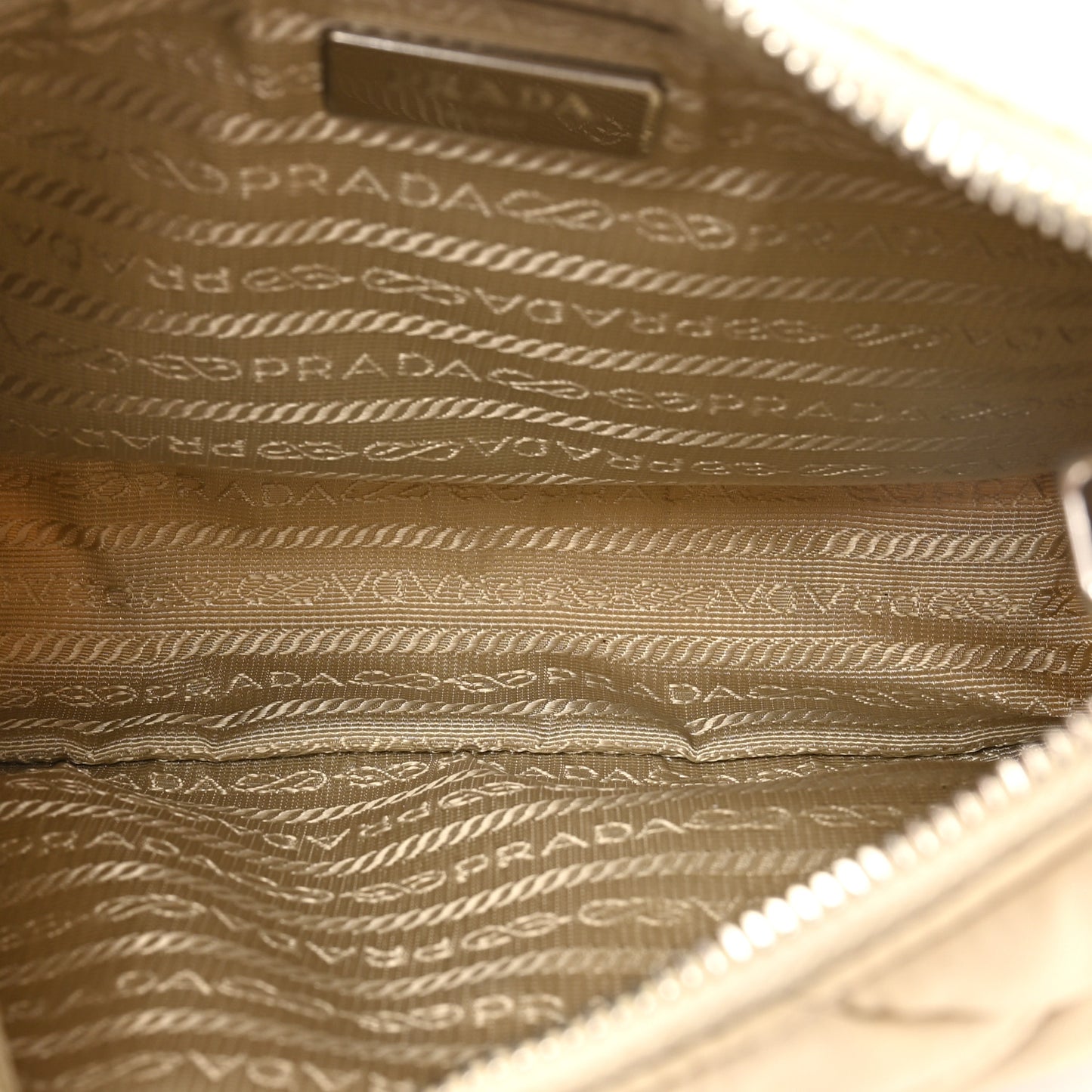 Re-Nylon Triangle Quilted Padded Patchwork System Shoulder Bag Deserto