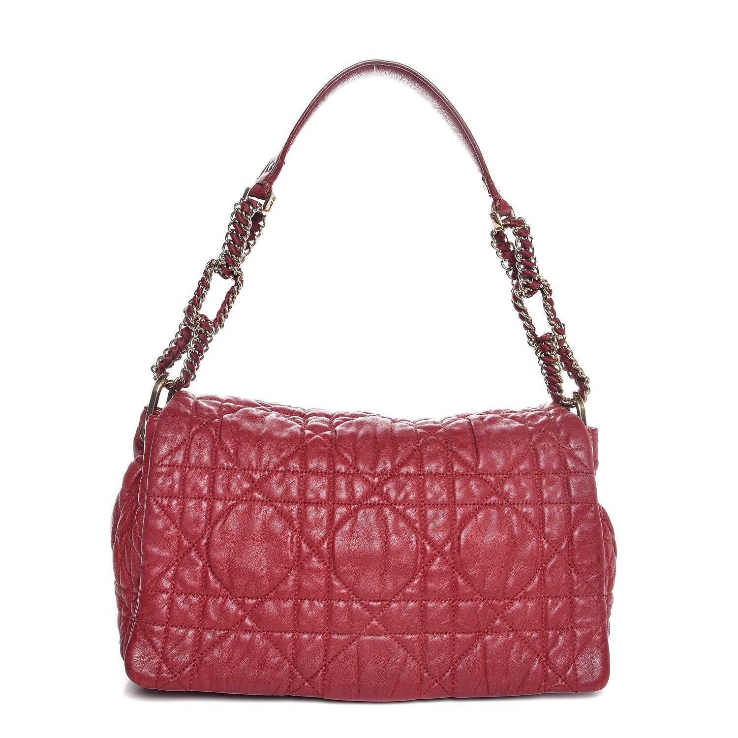 Christian Dior Lambskin Cannage Medium Delidior Flap Red 1 of 11