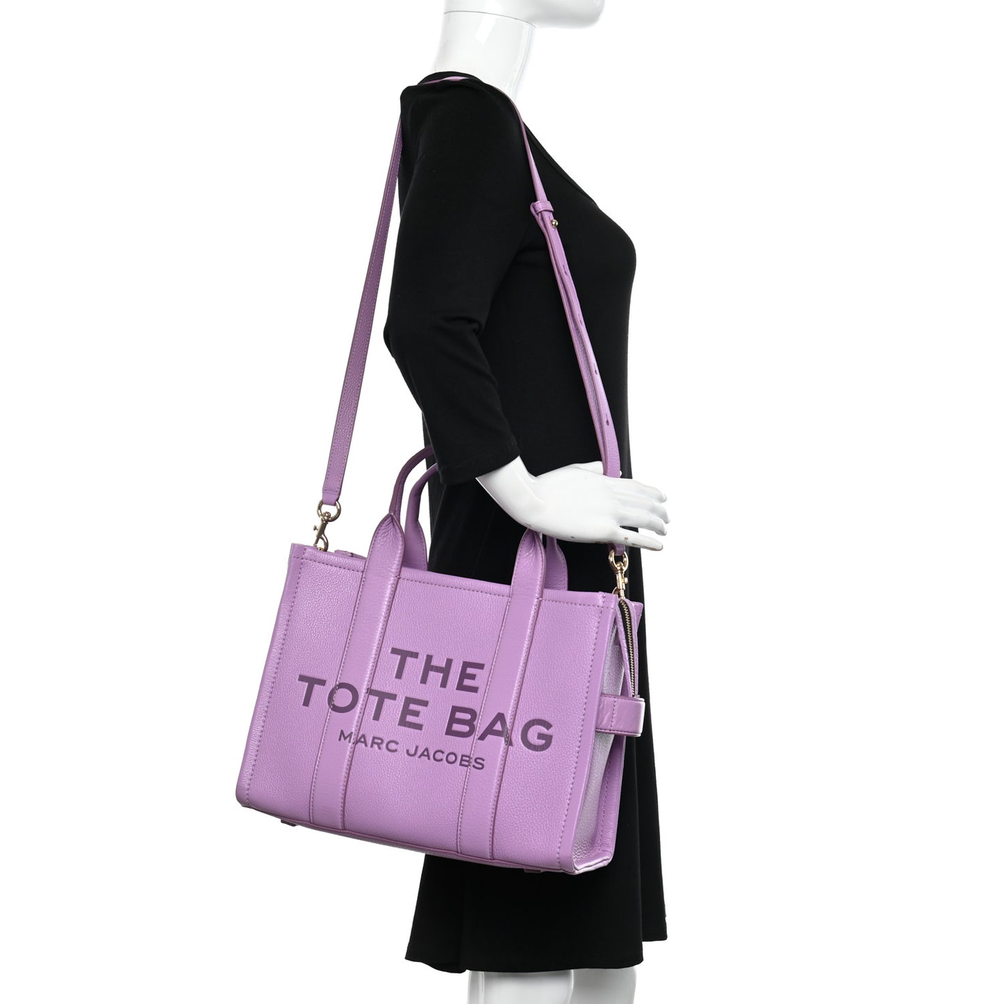 Grained Calfskin Medium The Tote Bag Regal Orchid