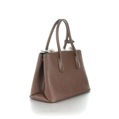 Prada Saffiano Cuir Twin Tote Cacao 3 of 7